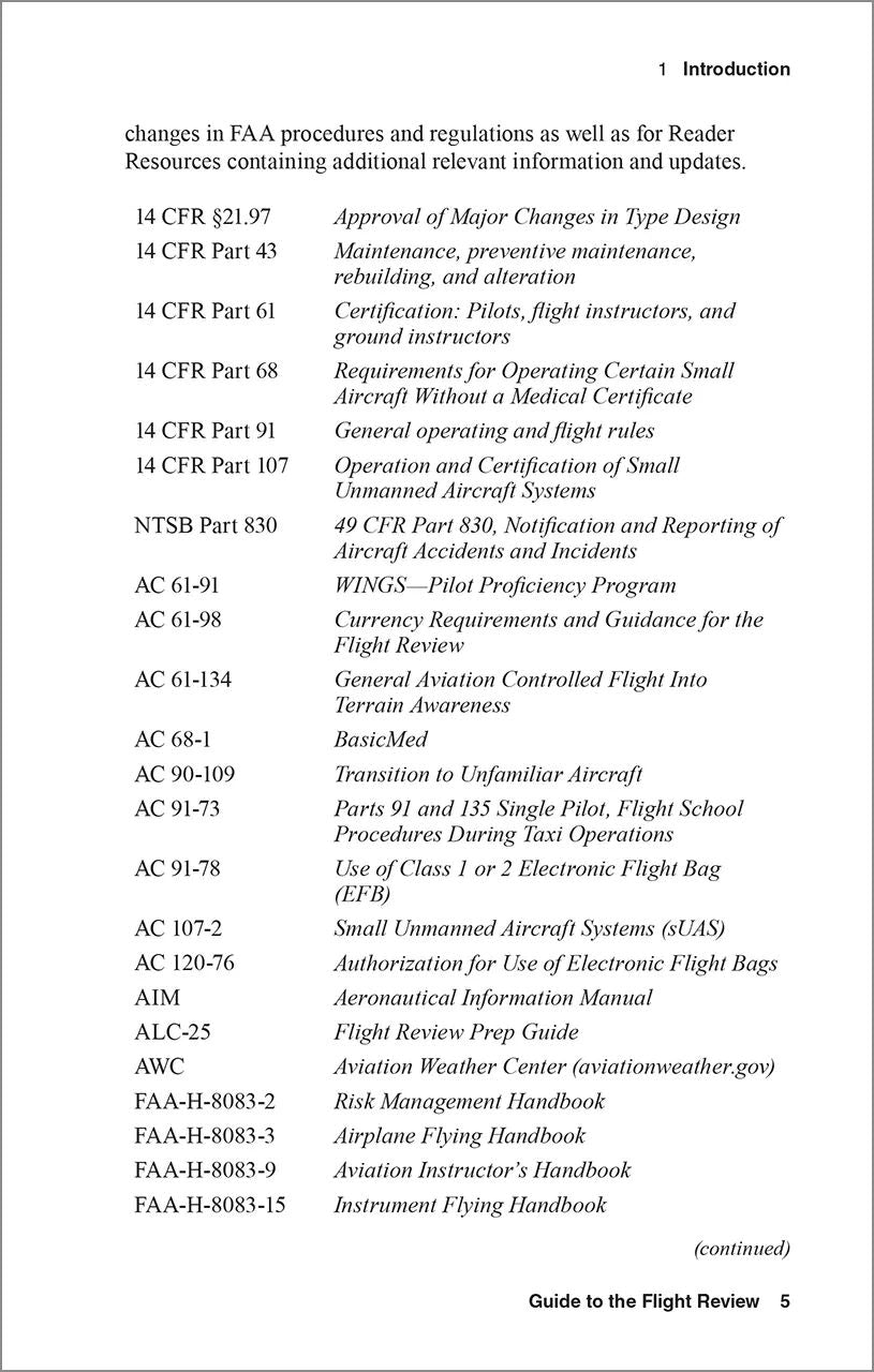 ASA Guide To The Flight Review - Ninth Edition (Softcover) | ASA-OEG-BFR9