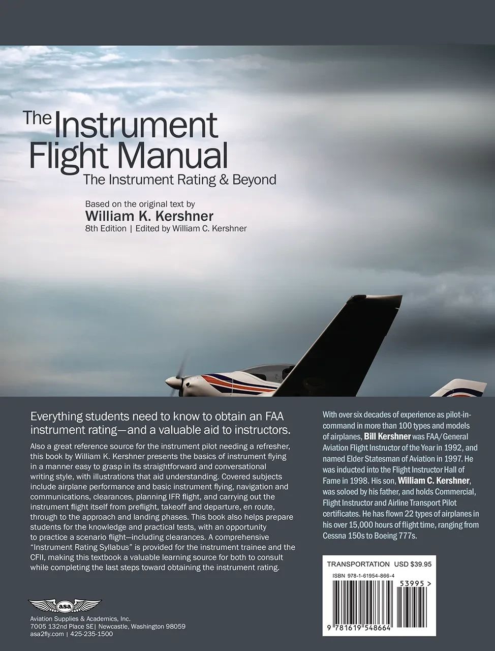The Instrument Flight Manual, Eighth Edition (Softcover) | ASA-FM-INST-8