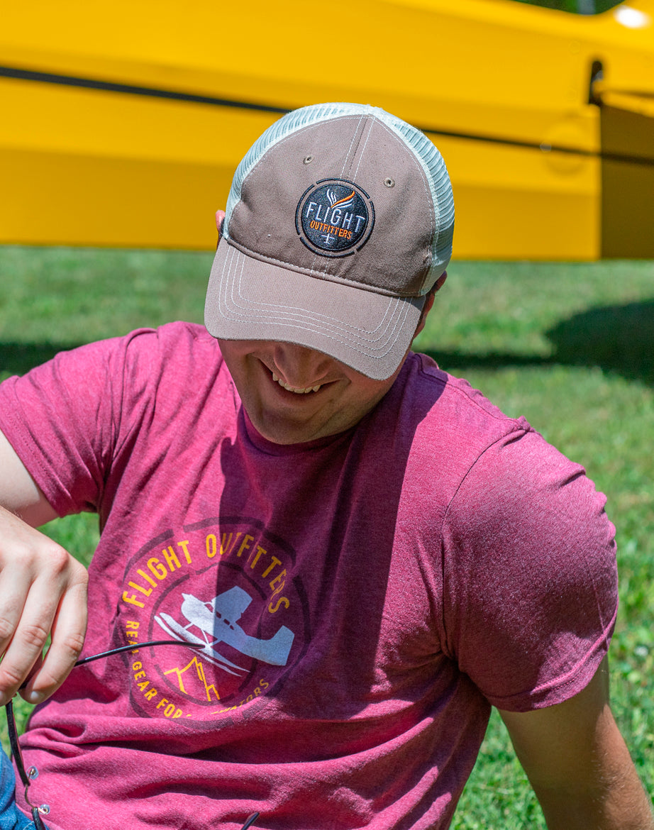 Flight Outfitters Brown Trucker Hat