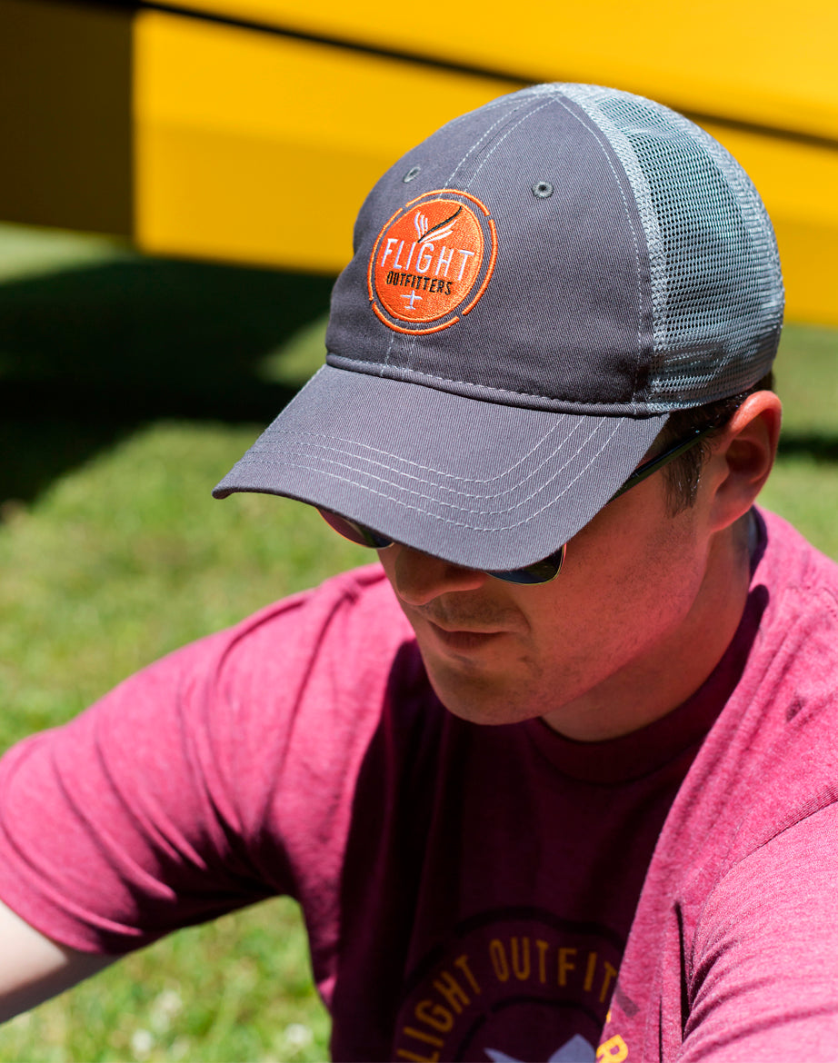 Flight Outfitters Grey Trucker Hat
