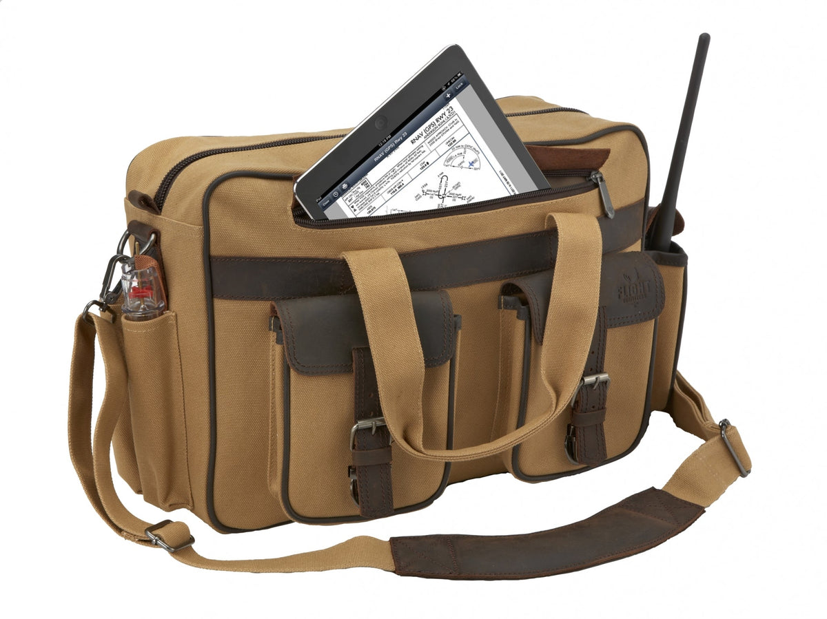 Flight Outfitters Bush Pilot Folio Flight Bag - Brown