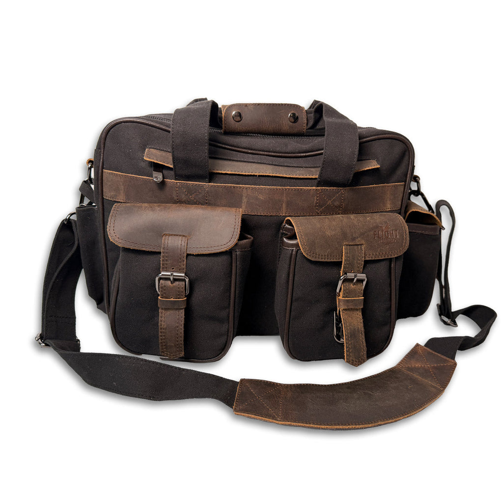 Flight Outfitters Bush Pilot Folio Flight Bag - Black