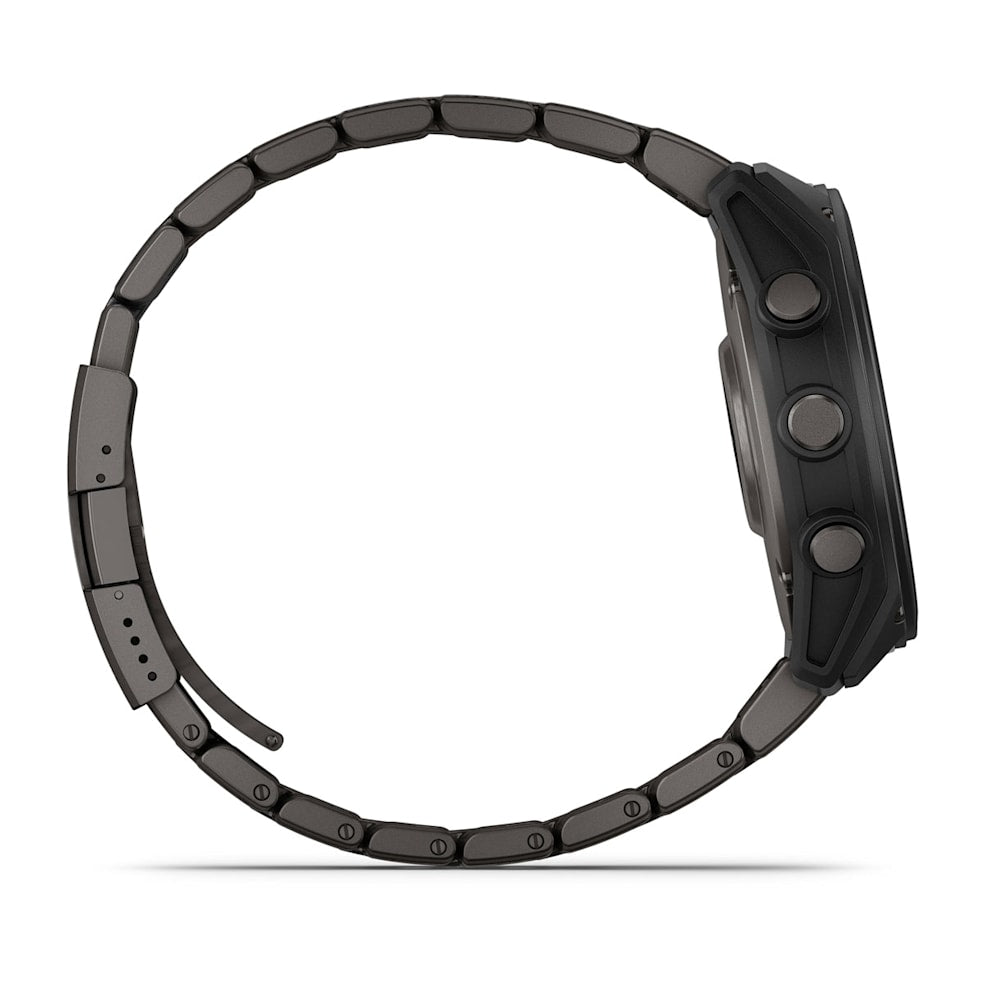 Garmin D2 Mach 2 Aviator Smartwatch | 51 mm Carbon Gray DLC Titanium with Vented Titanium Bracelet