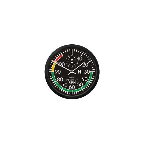Trintec 10" Percent RPM Instrument Style Wall Clock