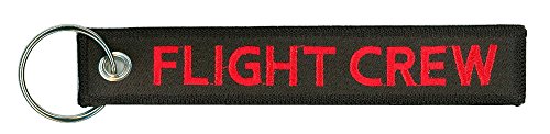 Flight Crew Embroidered Keychain