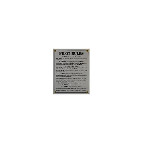 Pilot Rules - Metal Sign