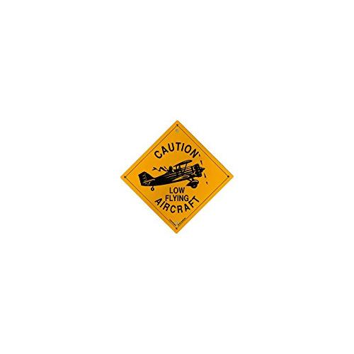 Caution Low Flying Aircraft - Metal Sign