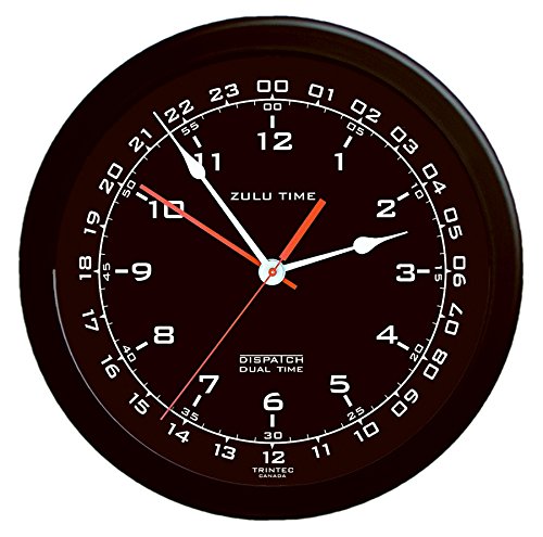 Trintec Zulu Clock 14 inch Black