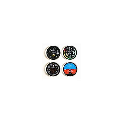 Trintec Cessna Round Acrylic Coaster Set