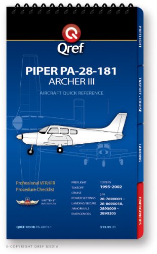 QRef - Piper Archer III PA-28-181 - Checklist Book