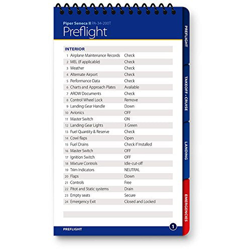 QRef - Piper Seneca II - Checklist Book