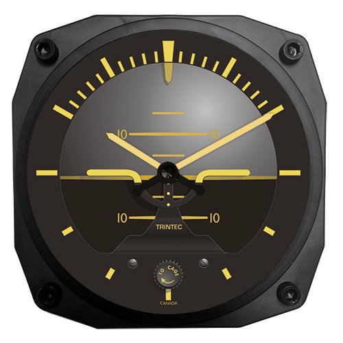 Trintec 6 Vintage Artificial Horizon Wall Clock | TRN9063V