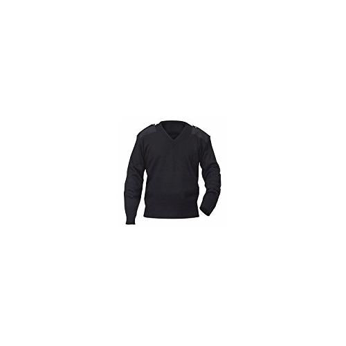 AEROPhoenix V-Neck Jersey Style Crew Sweater - Black