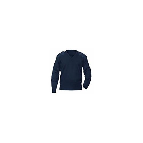 AEROPhoenix V-Neck Jersey Style Crew Sweater - Navy