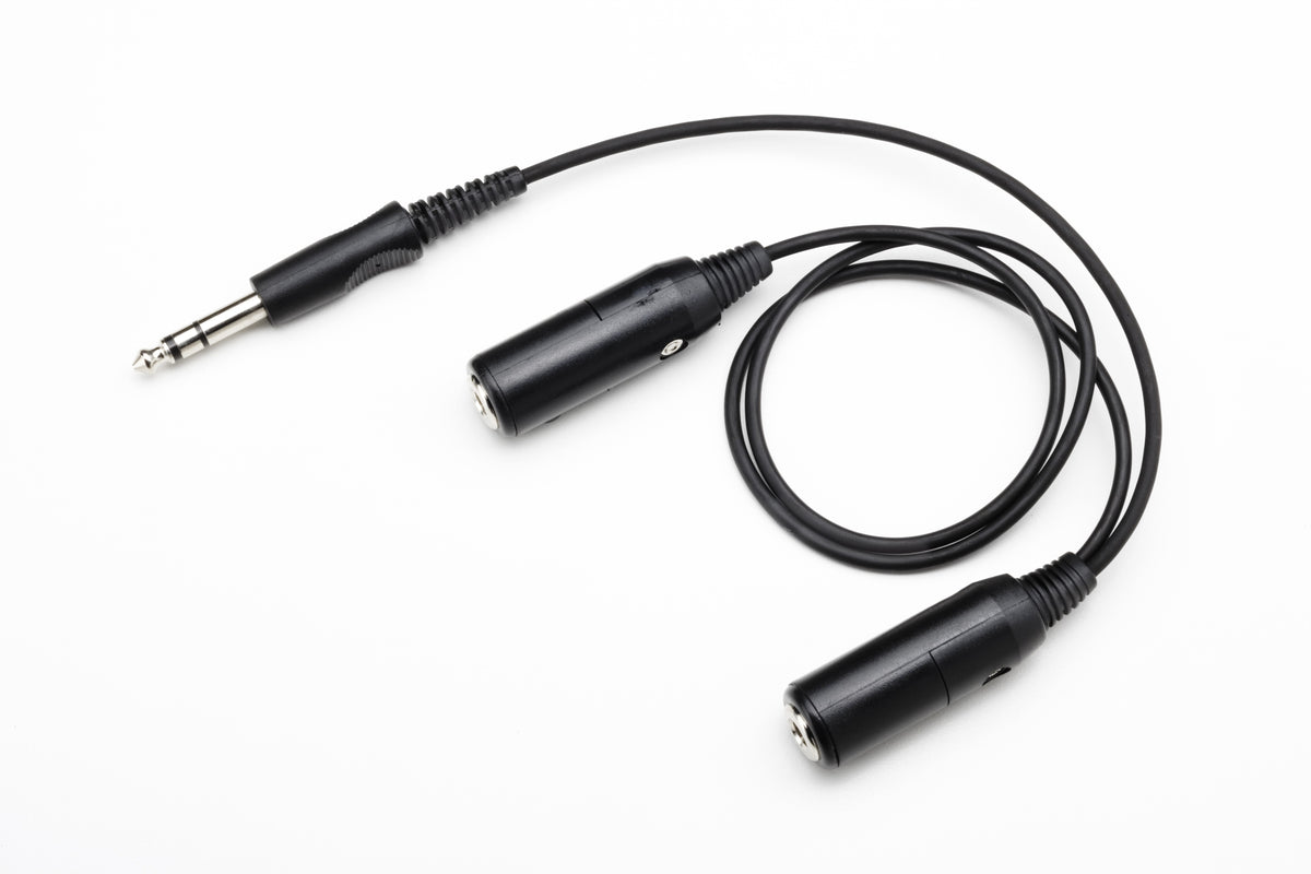 Pilot Communications - Dual Headphone Y-Adapter (2 ft)
