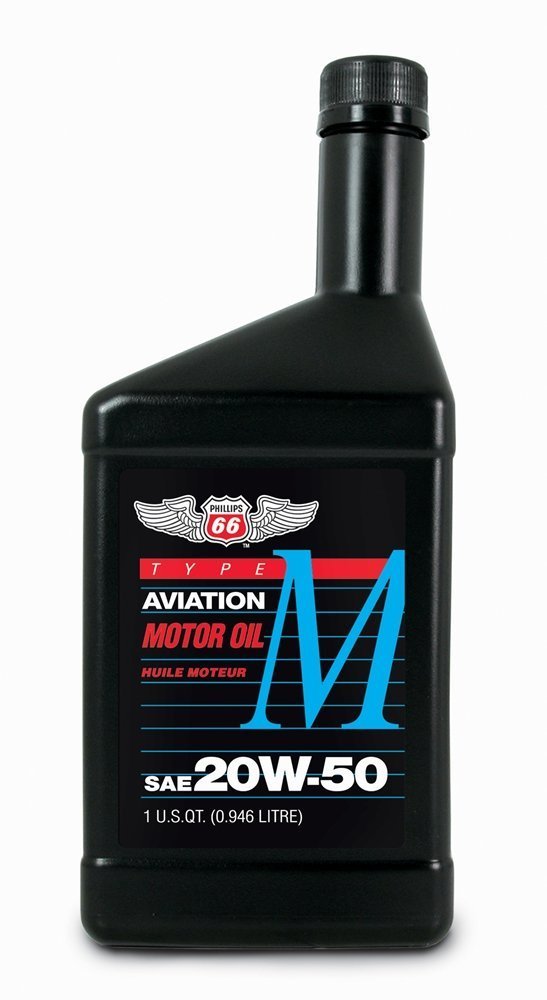 Phillips 66 Type M 20W-50 Multiviscosity Aircraft Engine Oil - Quart