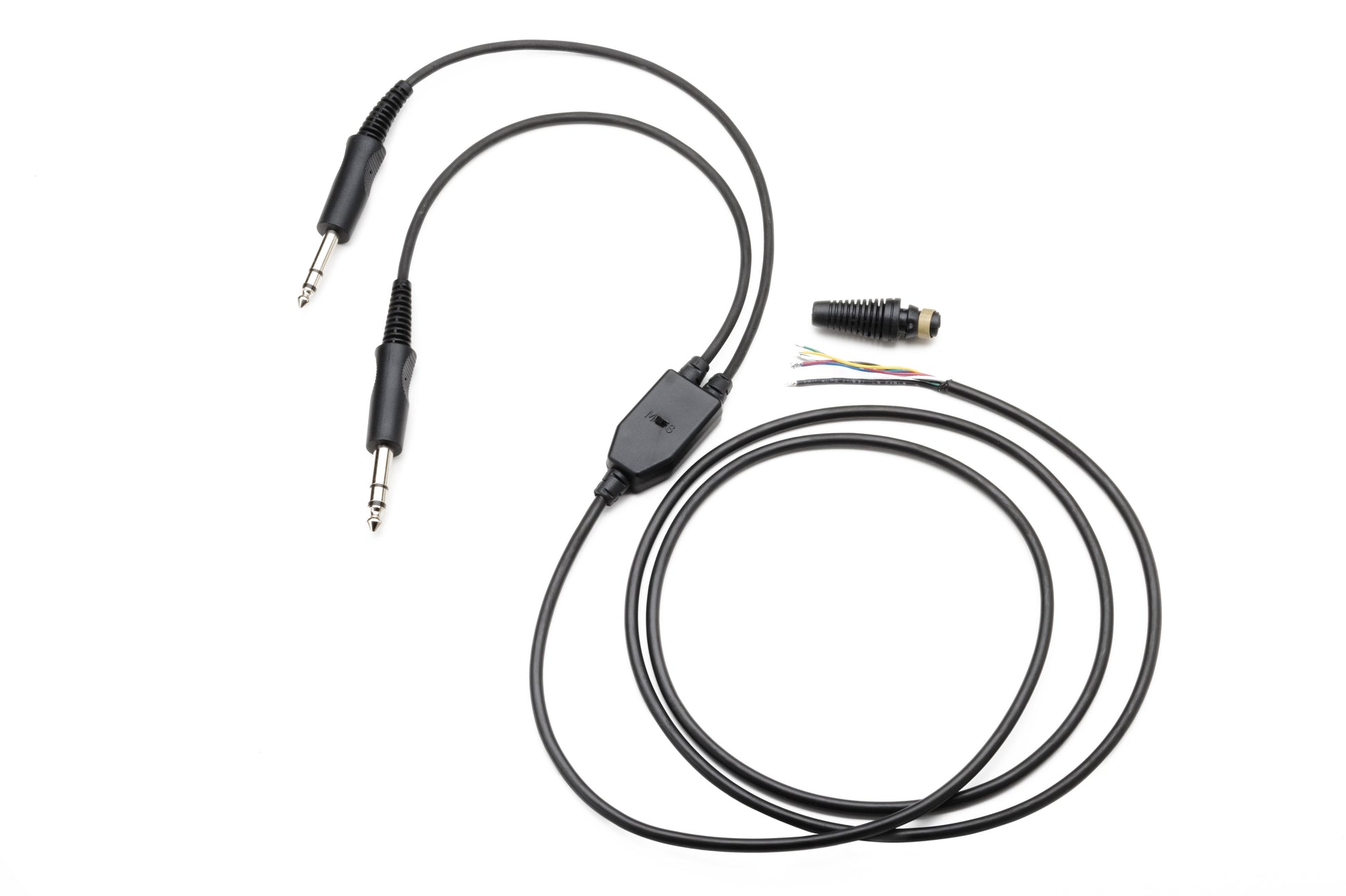 Pilot Communications - Mono/Stereo Replacement Headset Comm-cord (Chrome Plugs)