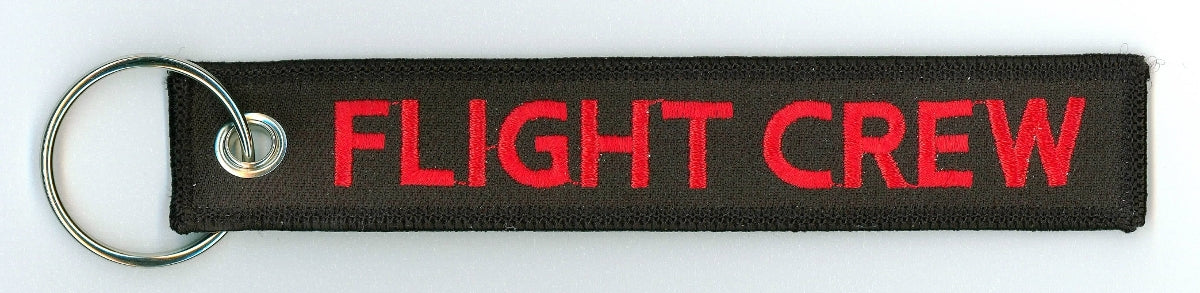 Flight Crew Embroidered Keychain