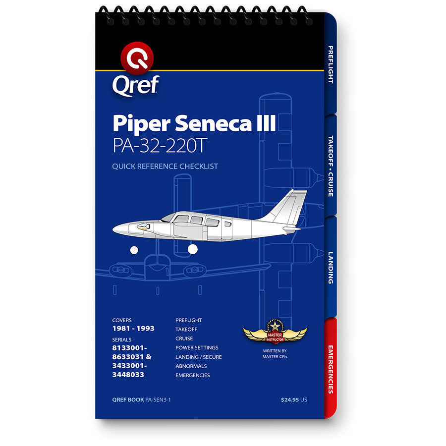 Quick Reference Media Piper Seneca III Qref Book