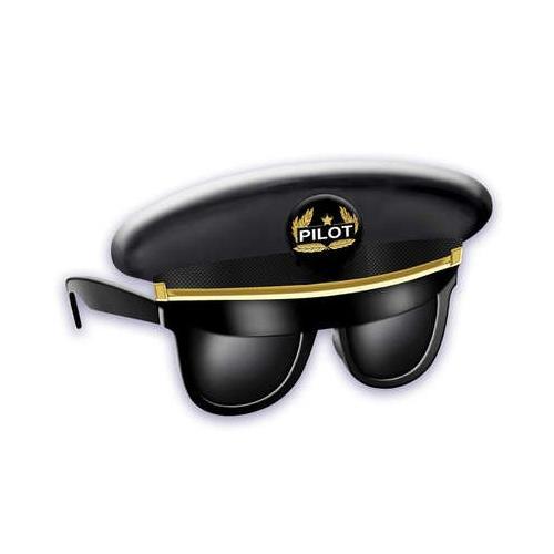 Sun-Stache Pilot Glasses/Hat