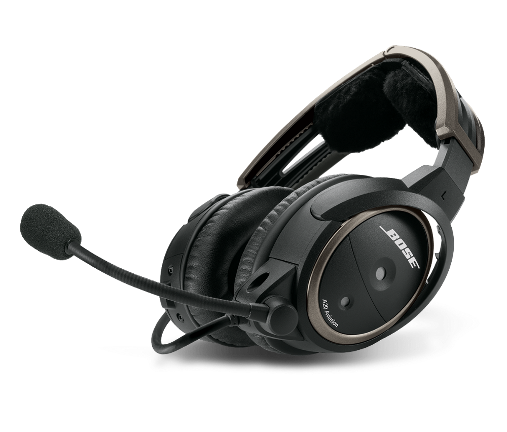 Bose A20 Aviation Headset with Bluetooth Connectivity - Straight Cord - 5-Pin XLR