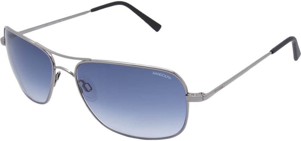 Randolph Archer- 63mm - Dark Ruthenium Skull Frames - SkyForce Air Slate Non-Polarized Lenses
