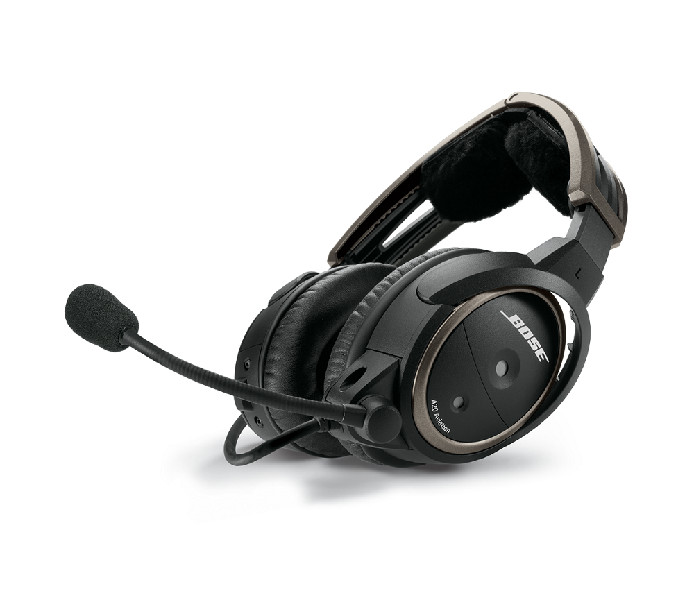 Bose A20 Aviation Headset WITHOUT Bluetooth Connectivity - Straight Cord - Twin Plug